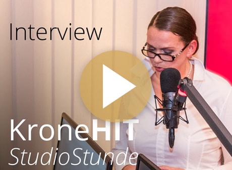 Christine Schnitzer in der KroneHIT Studiostunde